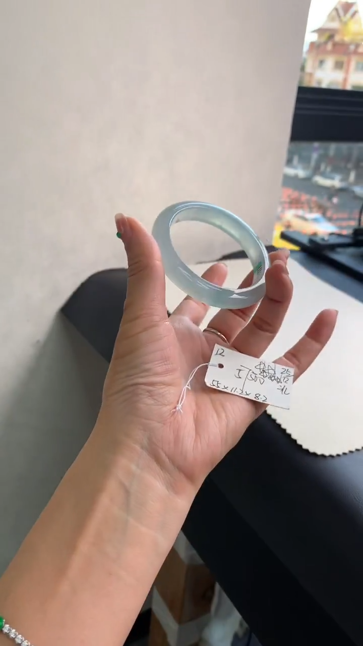 未镶嵌手镯翡翠翡翠手镯 下单联系小耳机#12 圈口55