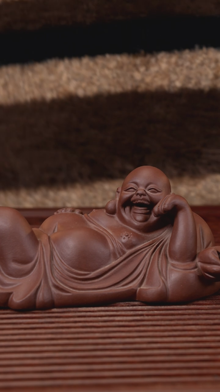 【闪购商品】紫砂茶宠紫泥弥勒