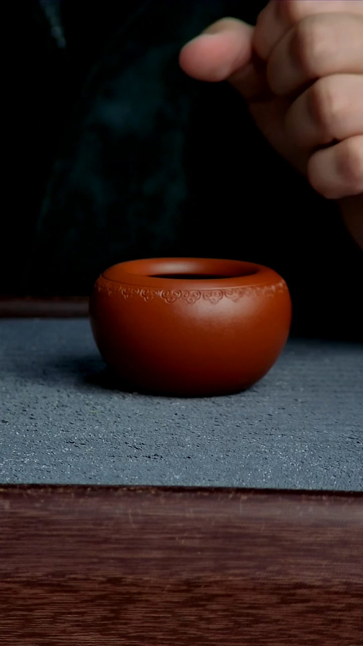 紫砂花盆4*3.5内径紫砂花盆