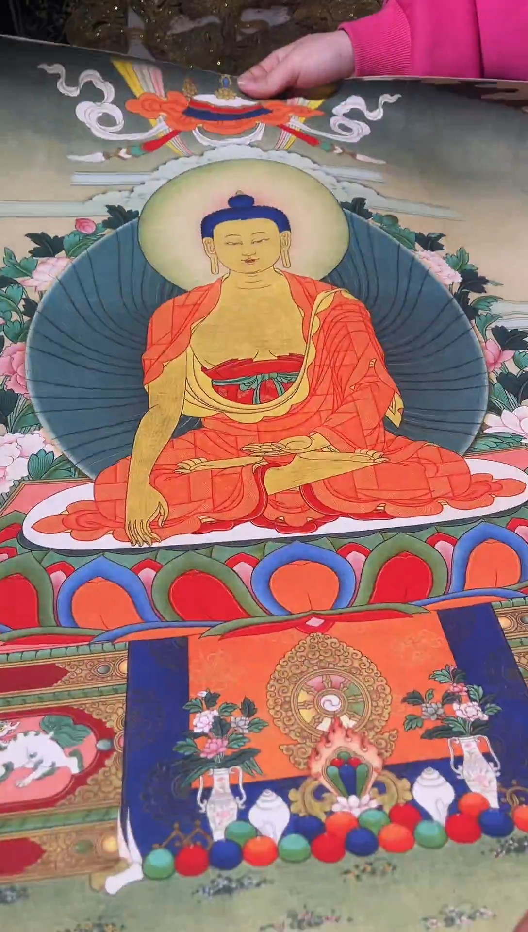 卷轴画卷轴画帅帅的唐卡