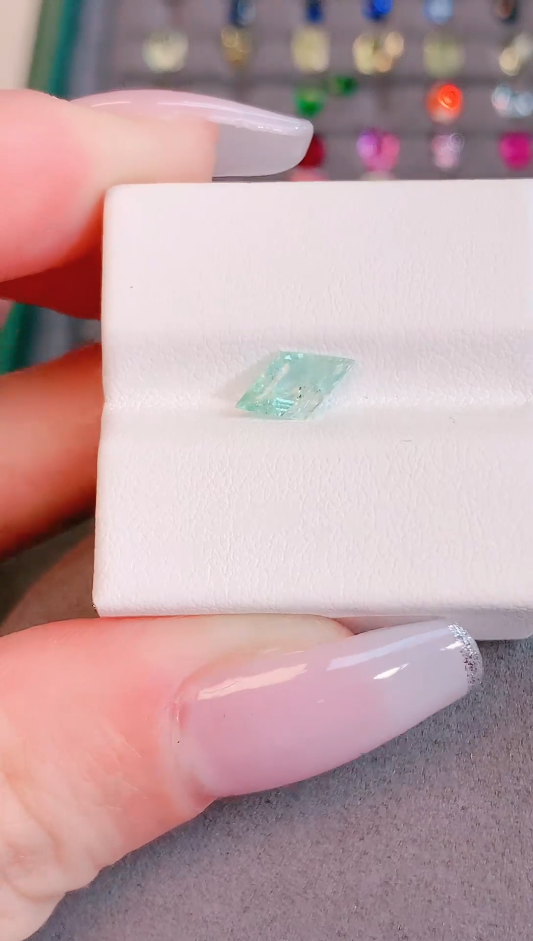 未镶嵌珠宝半成品帕拉依巴碧玺天然0.48ct