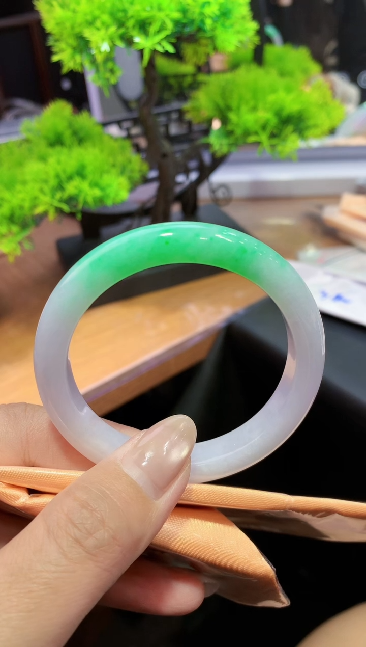 未镶嵌手镯翡翠C38天然A货缅甸翡翠52.6