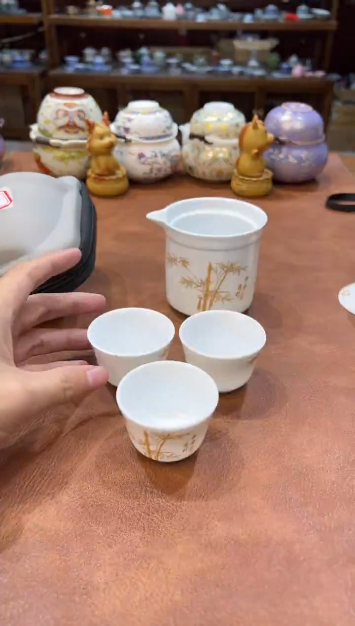 真的很便宜会开片的旅行茶具