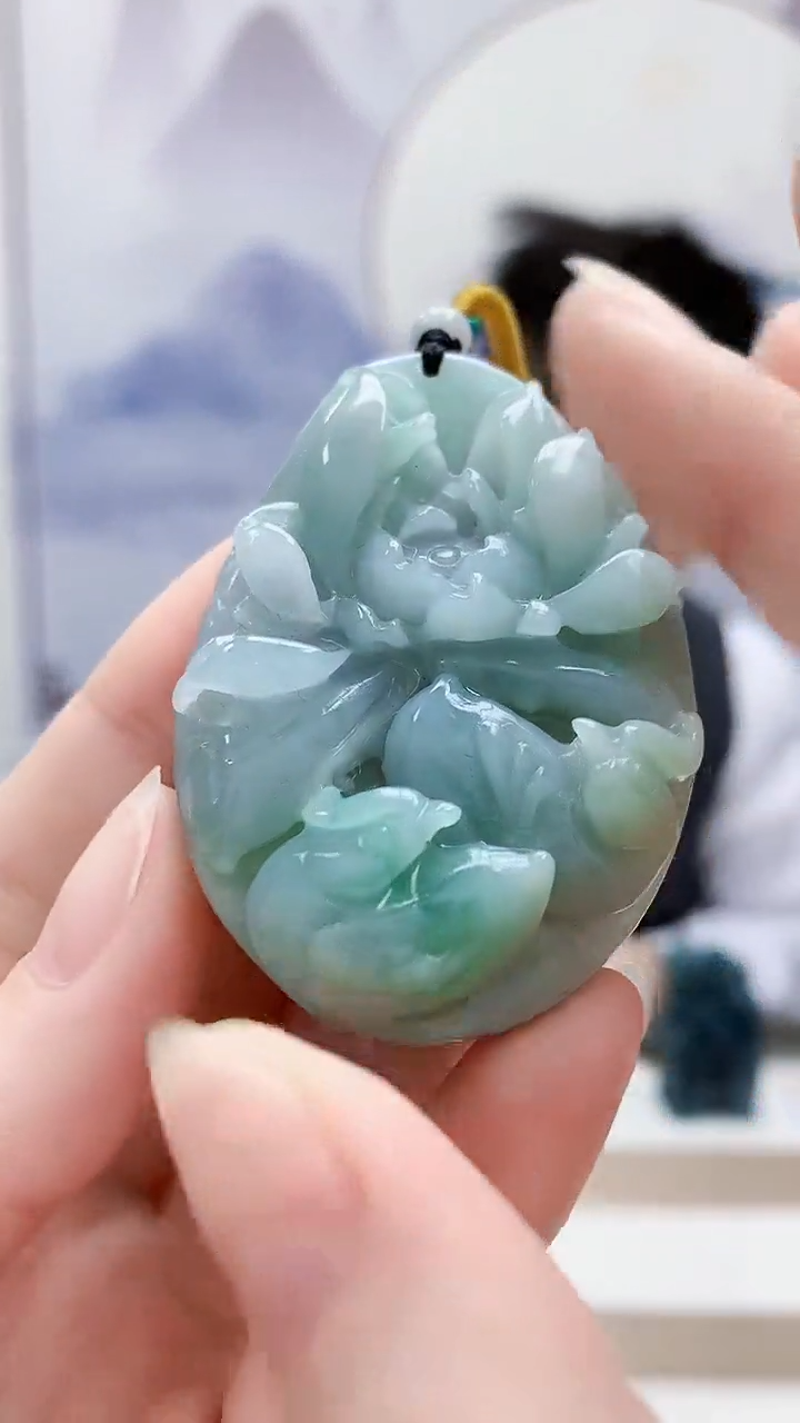 未镶嵌定制翡翠5176ry-毛货挂件62