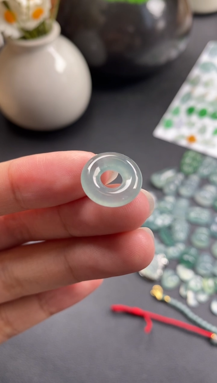 散珠翡翠冰种甜甜圈