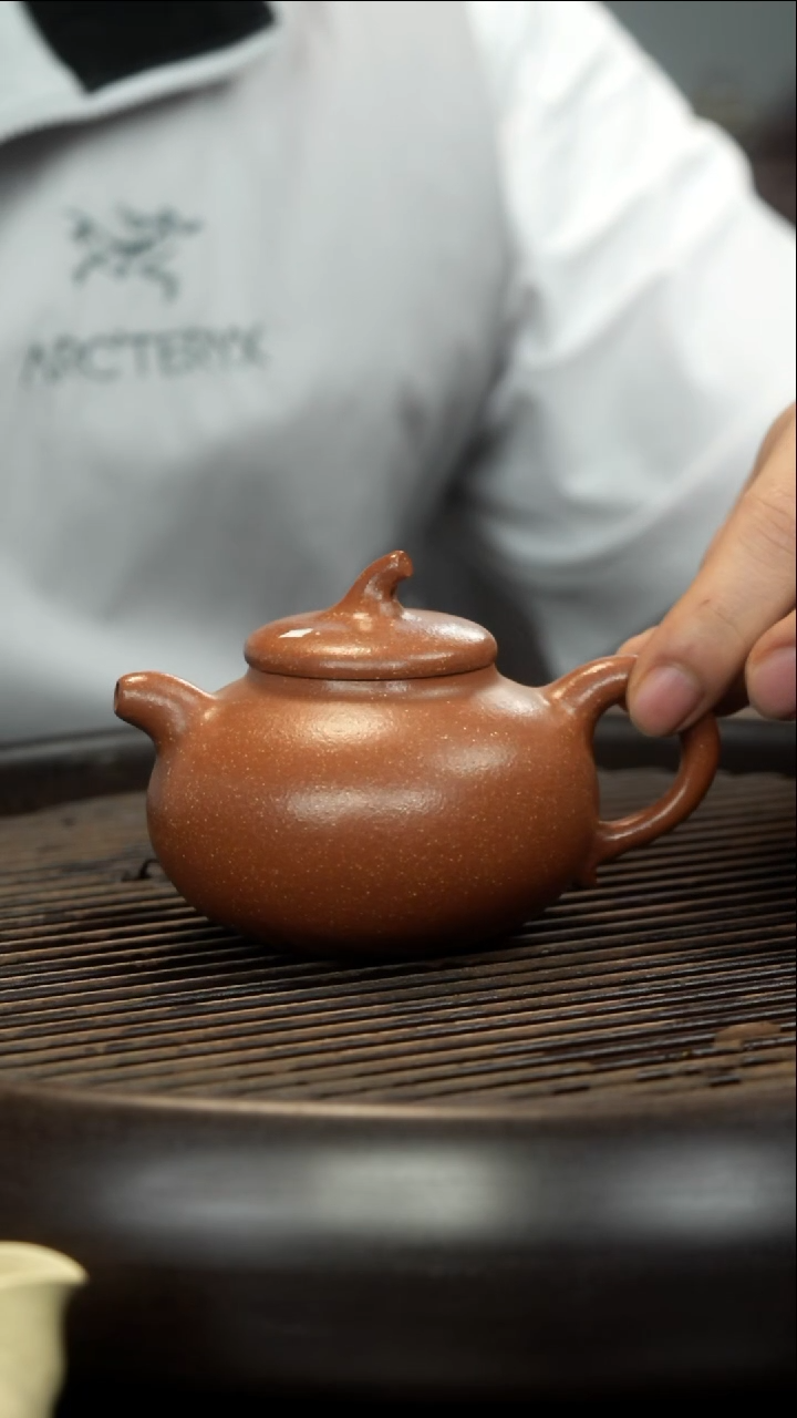 茶壶紫砂金桂砂坡王 茄瓜壶