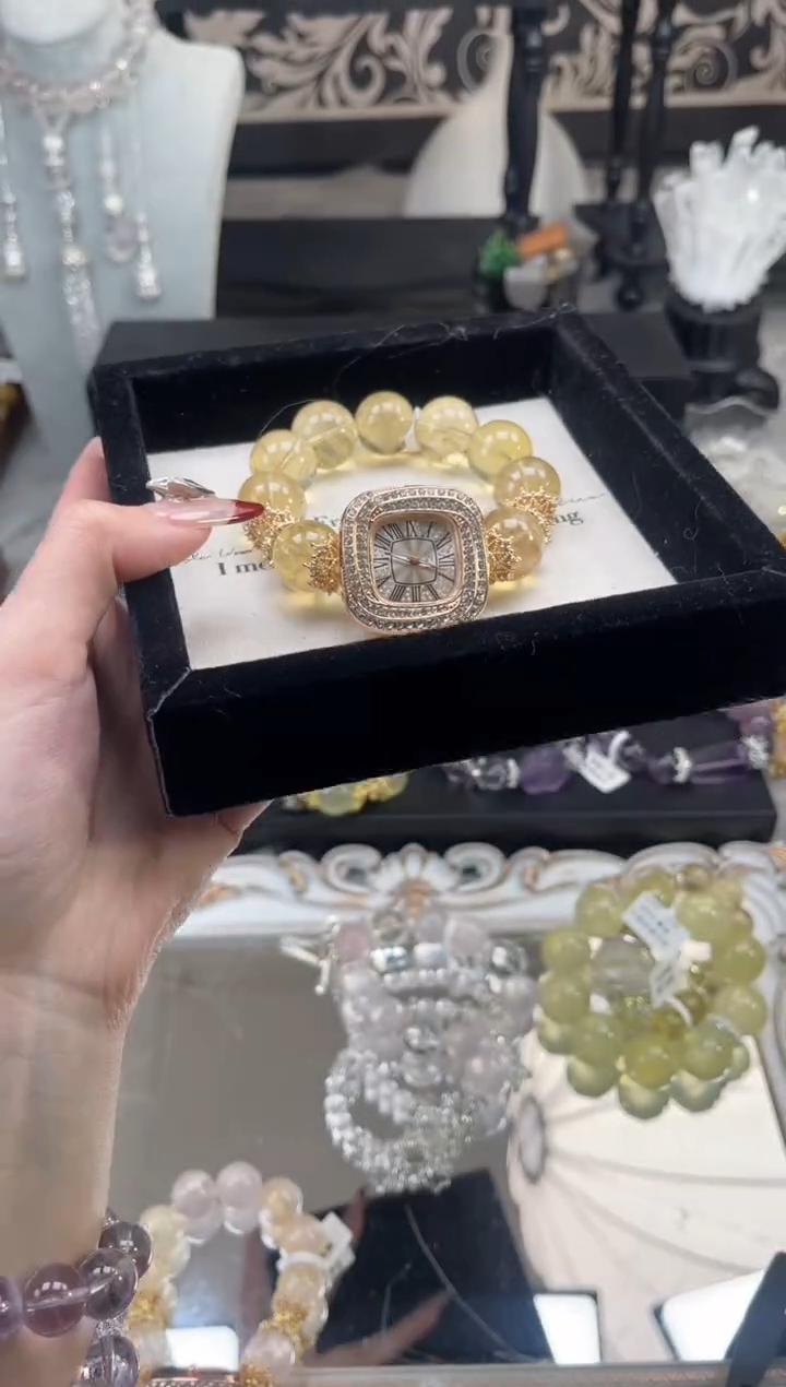 【闪购商品】烟晶手链银S925镶嵌天然水晶 多样性发货