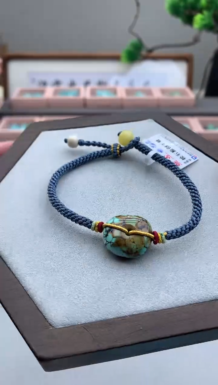 绿松石未镶嵌手绳A119