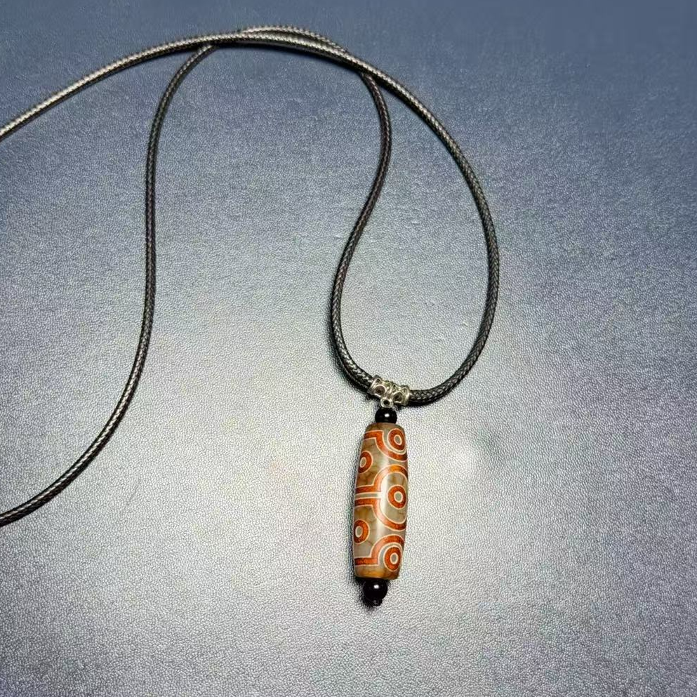 玛瑙天珠  藏式高端项链十眼