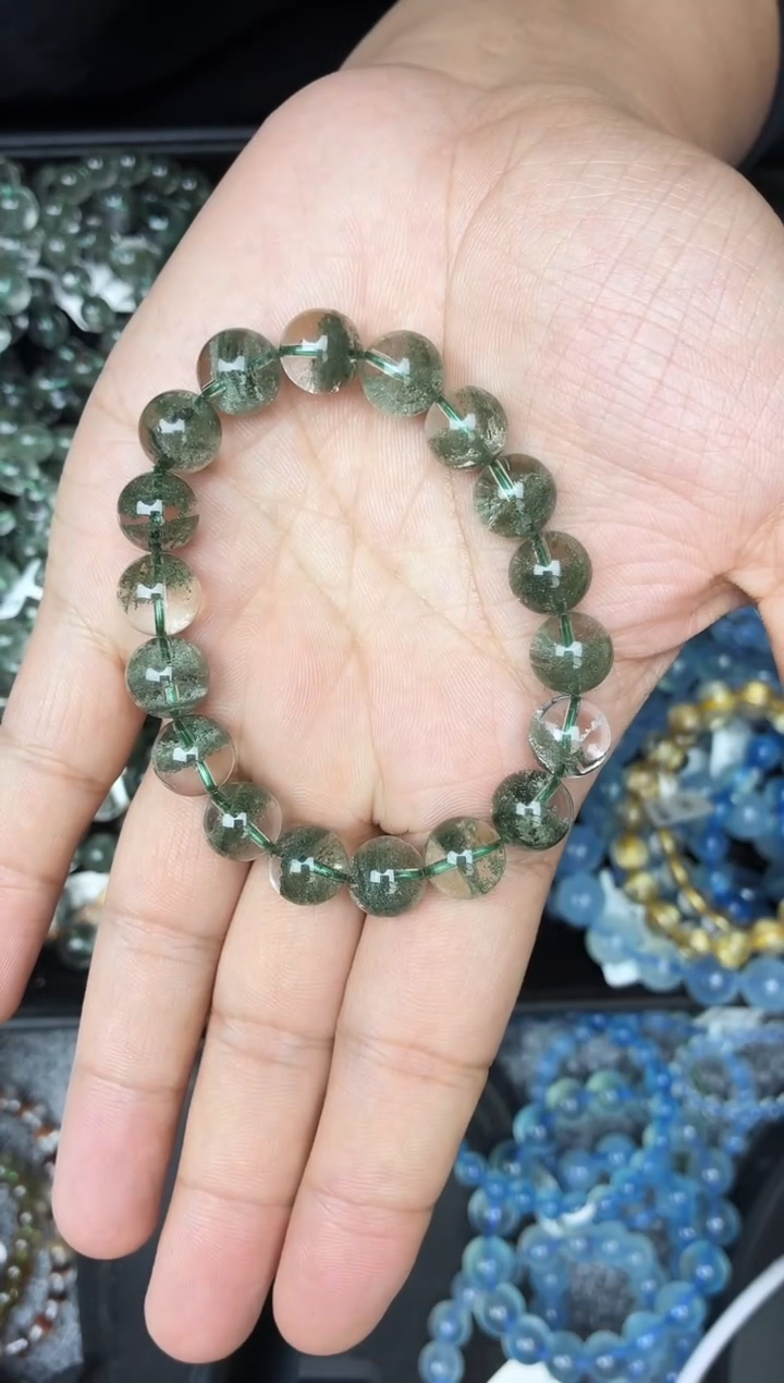 未镶嵌手链水晶﹏****?绿幽灵10.5