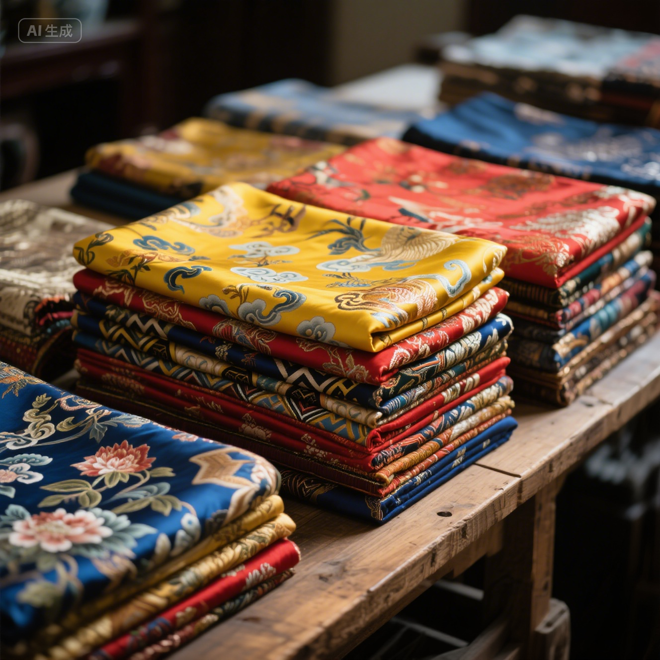 【中式织锦马甲唐装面料】