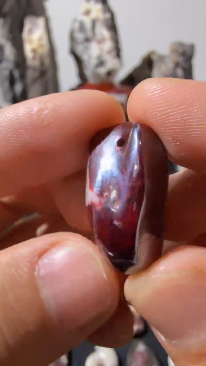 天然辰砂❤****️天然辰砂天然朱砂大晶砂随行吊坠