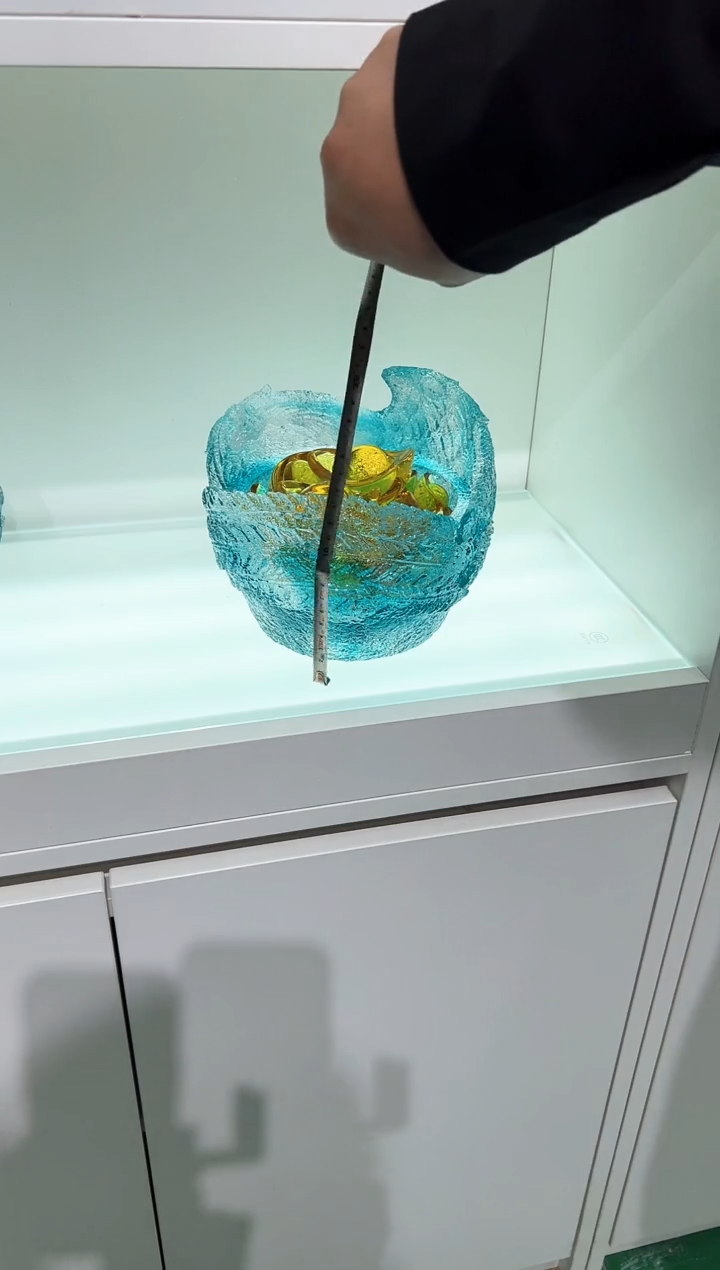 【闪购商品】泥塑古法琉璃凤凰聚宝盆小号摆件