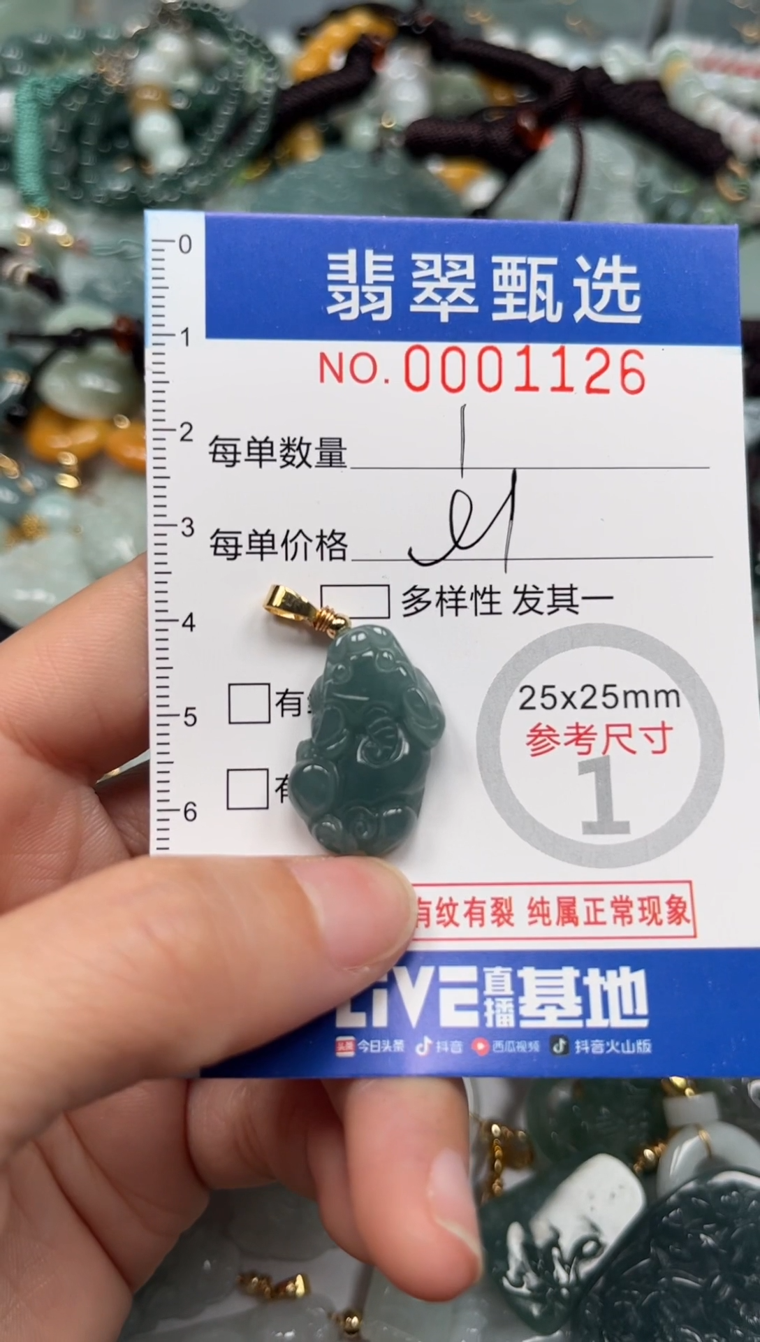 【闪购商品】翡翠颈饰未镶嵌00..1126