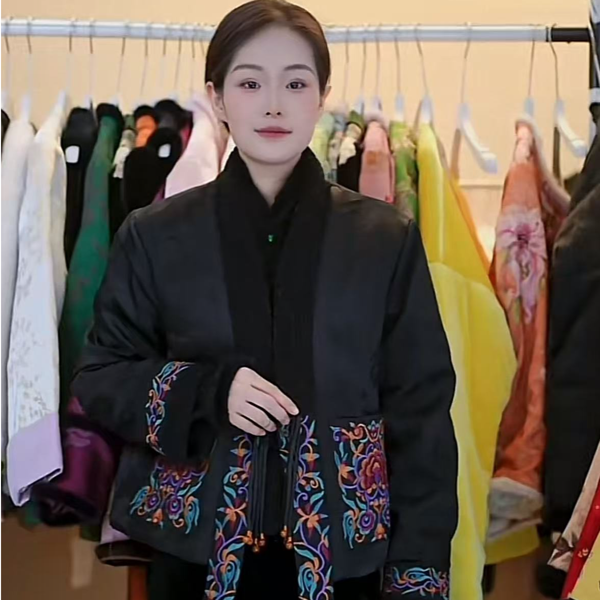 新中式女装民族风棉服刺绣