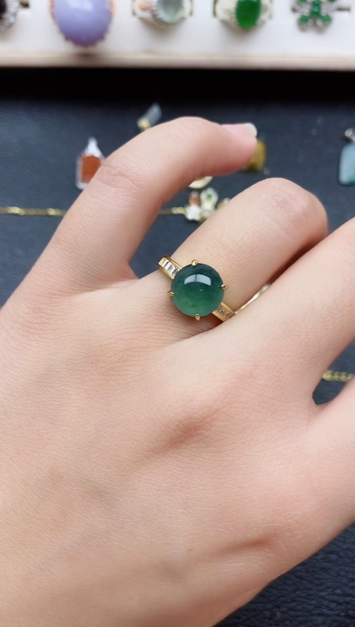 【闪购商品】翡翠戒指银S925镶嵌11111