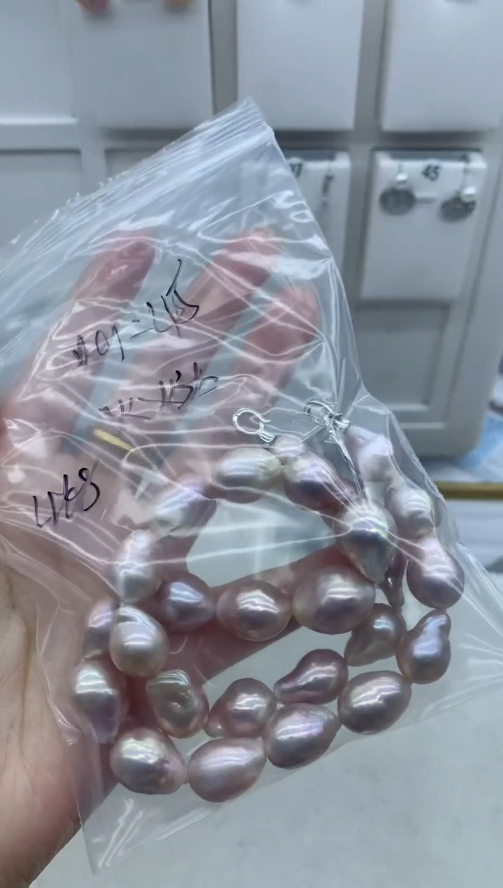 【闪购商品】淡水珍珠项链银S925镶嵌xl