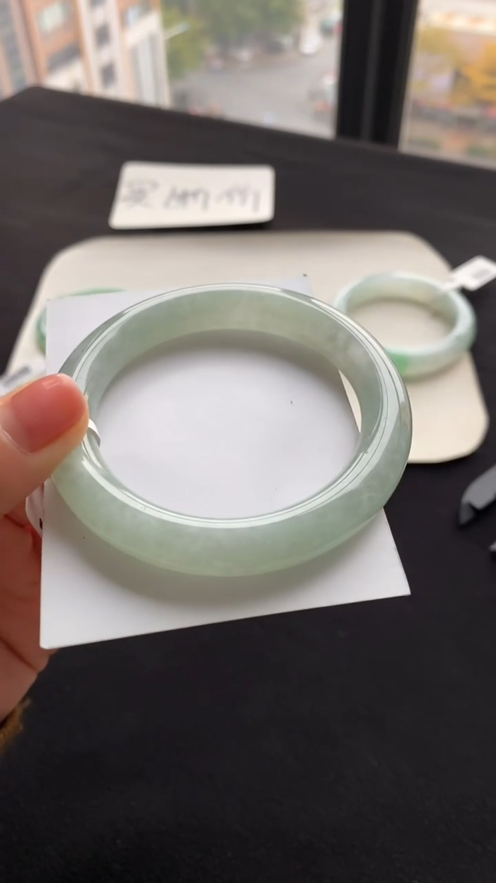 【闪购商品】翡翠手镯（圆镯）未镶嵌54圆条--不退不换