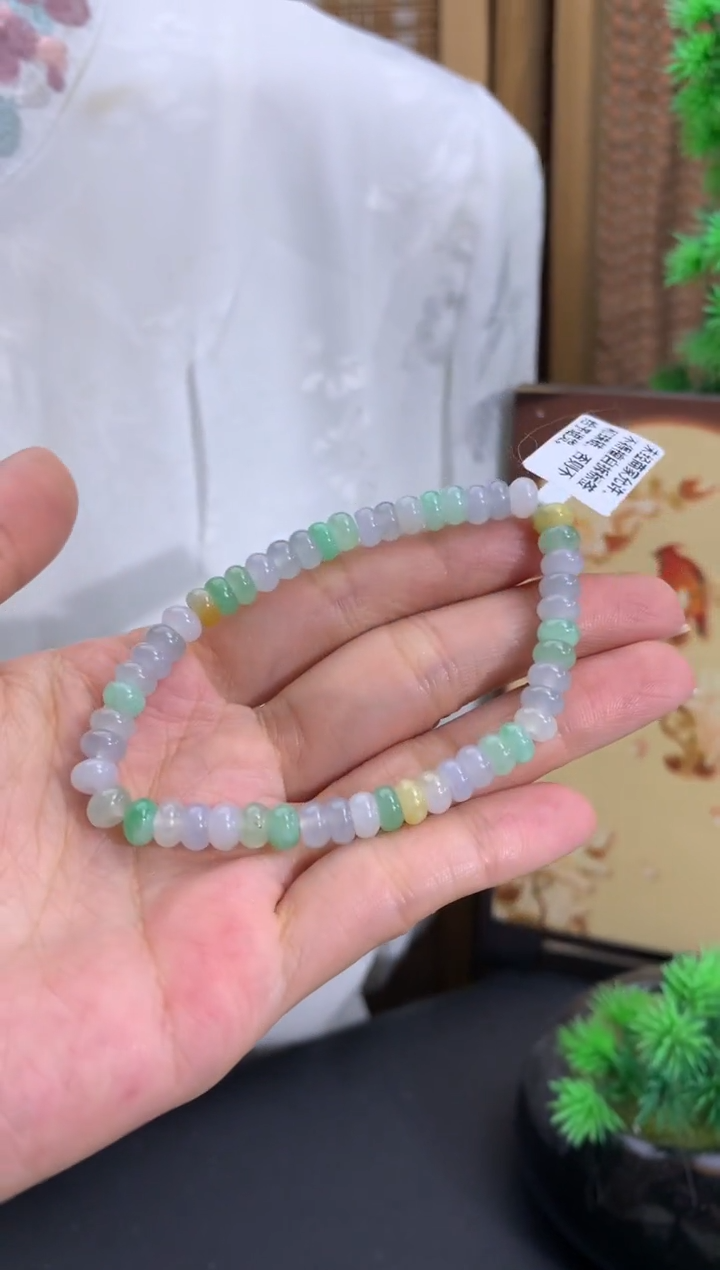 未镶嵌手串翡翠卡6mm