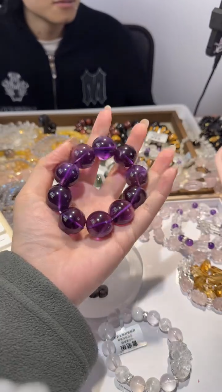 【闪购商品】紫晶手链未镶嵌20mm紫水晶