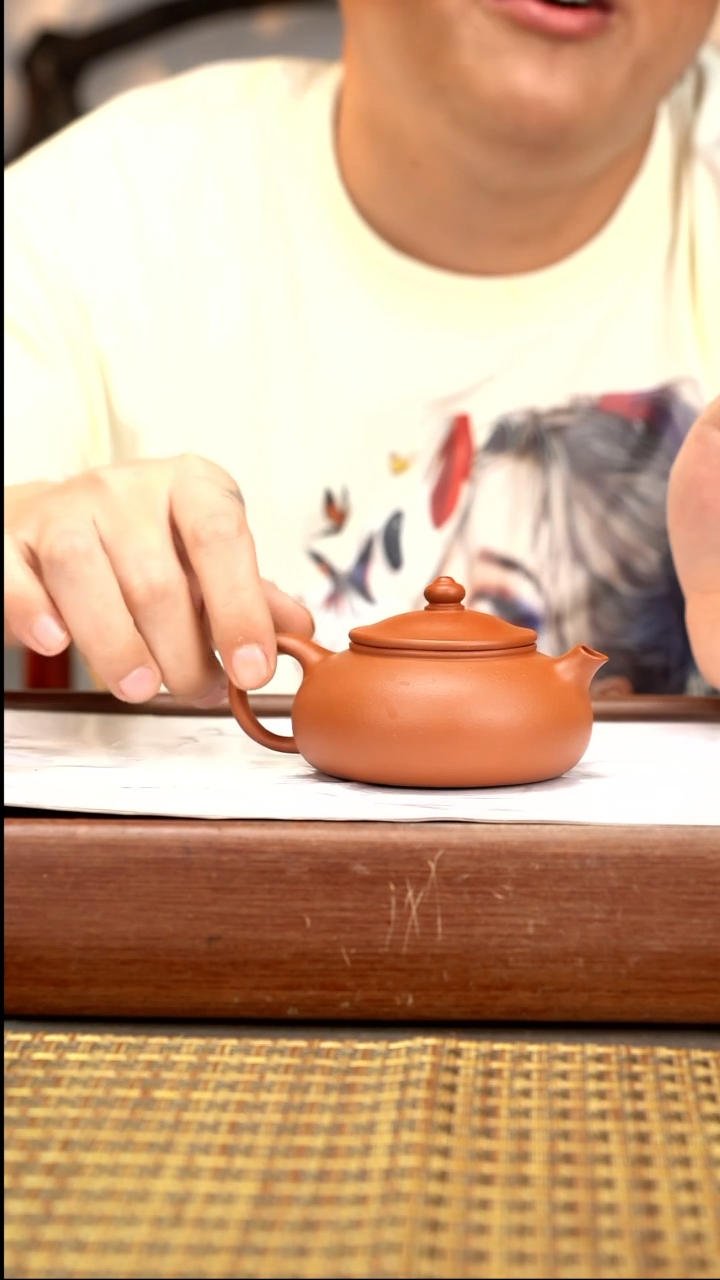 茶壶紫砂LD朱泥寒江