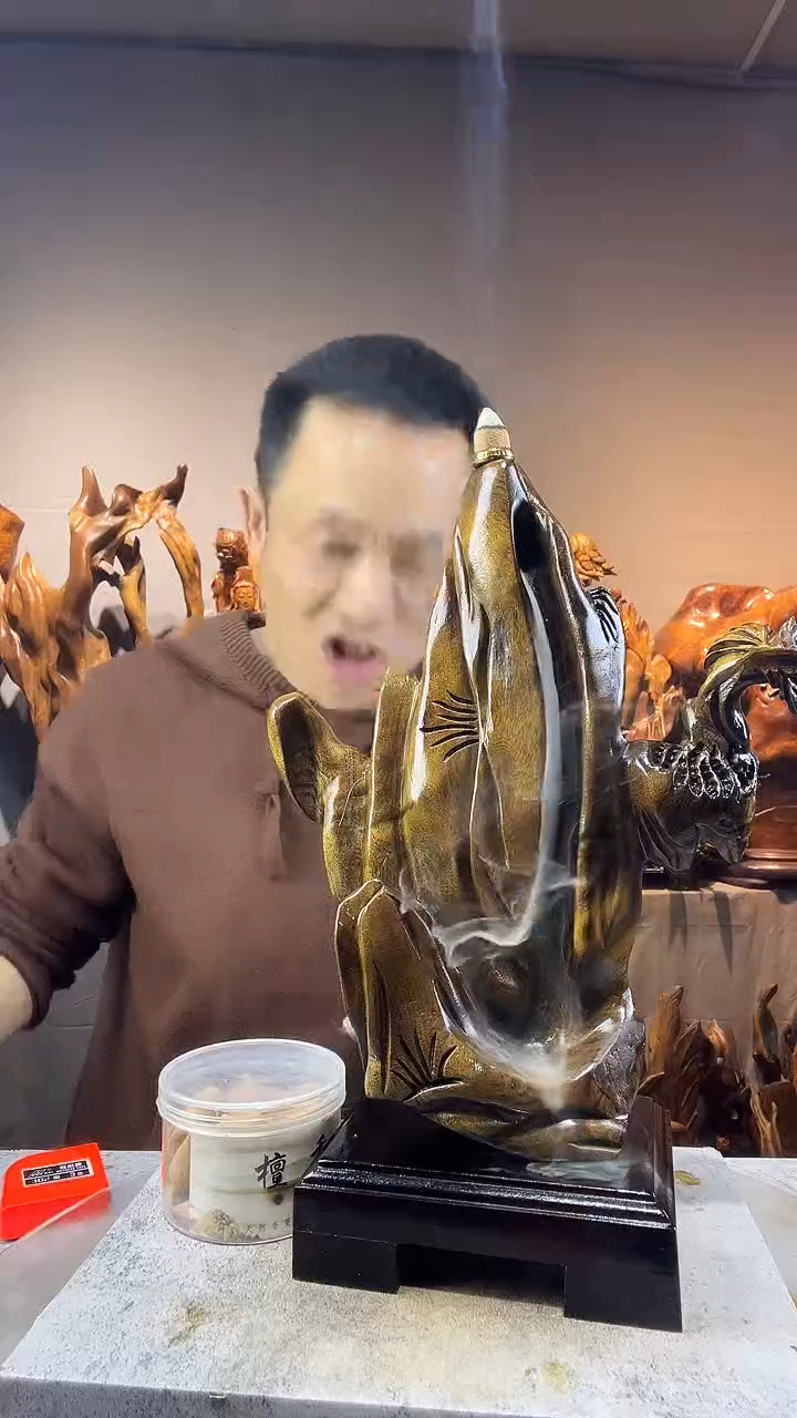 金丝楠储****赁小叶桢楠随行摆件68