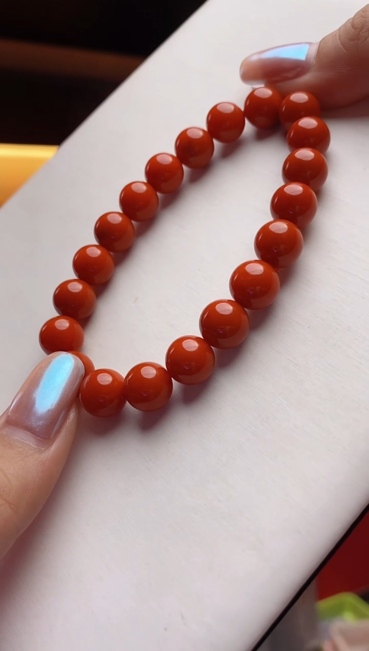 手链未镶嵌南红玛瑙收藏级瓦西南红单圈10+mm