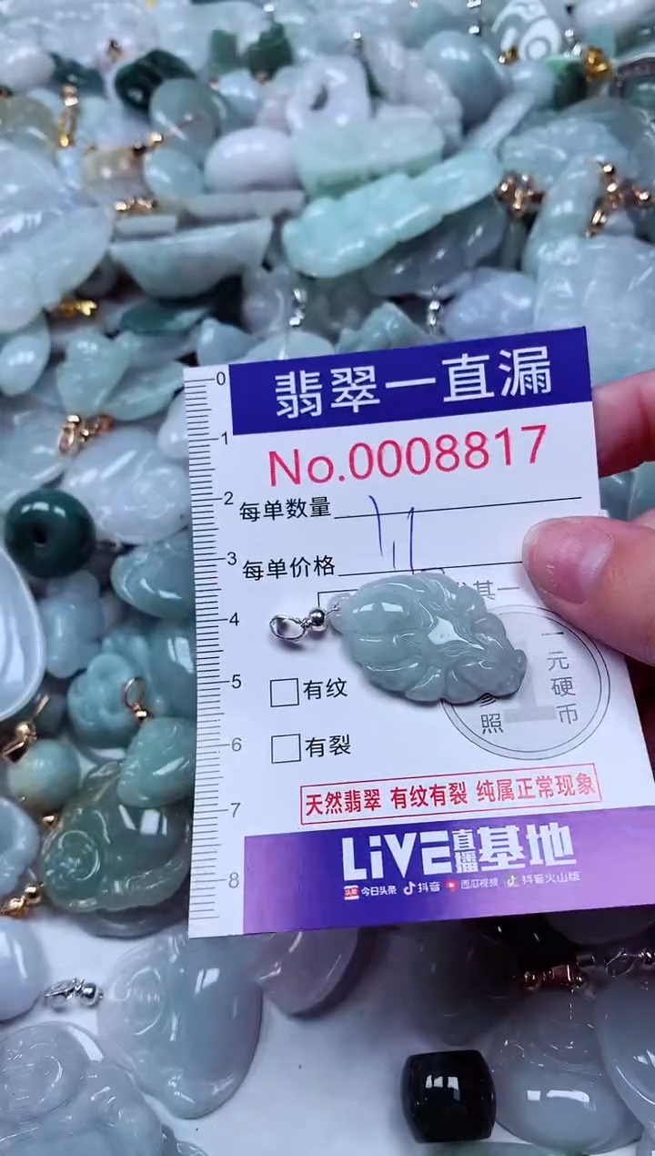 吊坠(不含链)未镶嵌翡翠8817