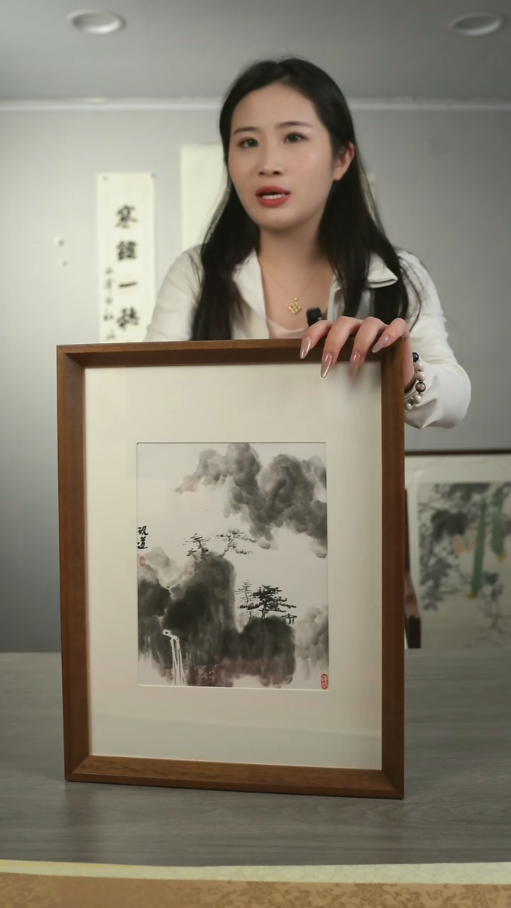 【闪购商品】书法柴老师  山水图 带框