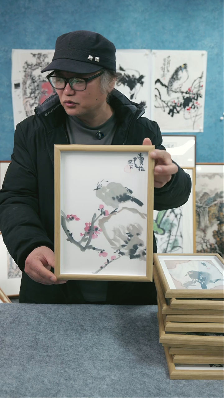 【闪购商品】国画10寸本土老师木质摆台