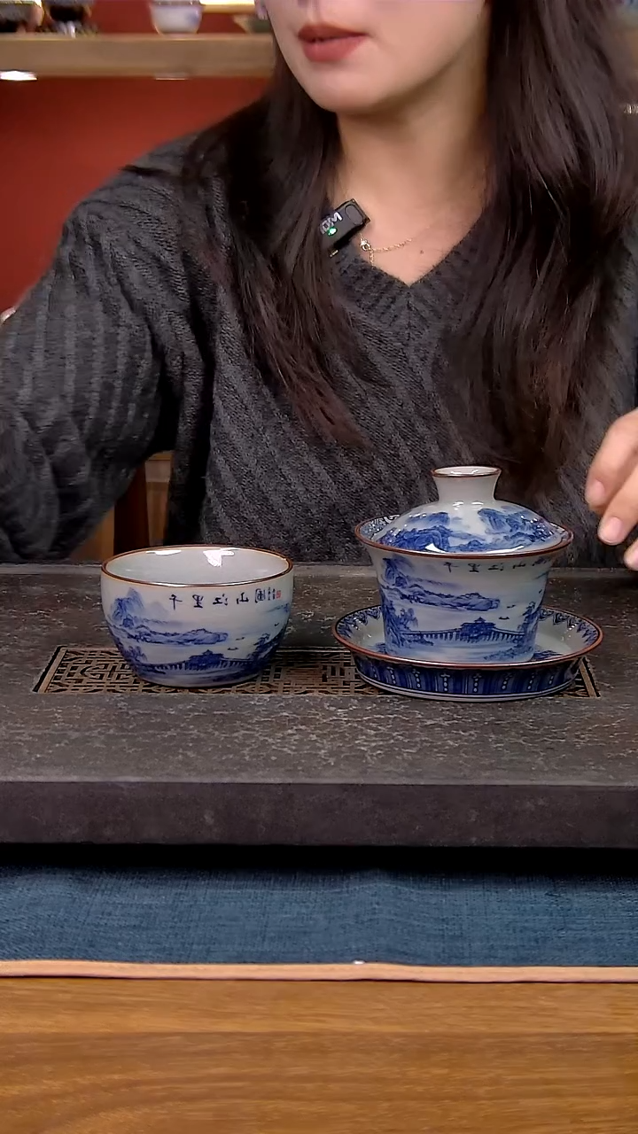 简装家用款2件套 老陶泥开片纹陶瓷茶具