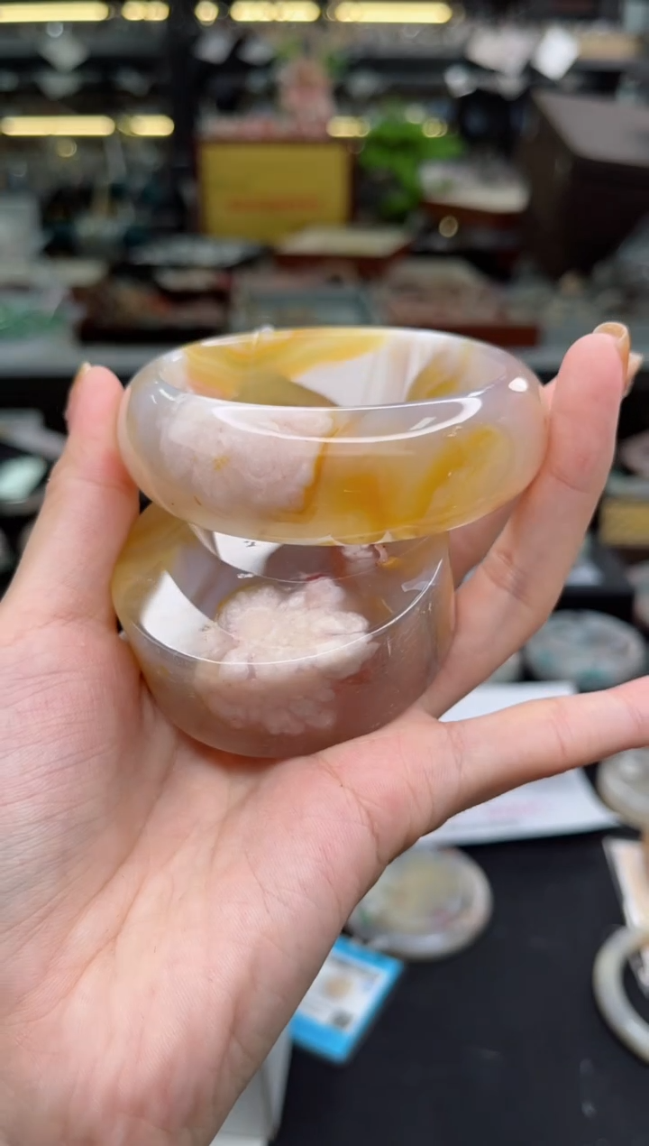 【闪购商品】石英质玉手镯未镶嵌60圈口（赠品镯心）3600265