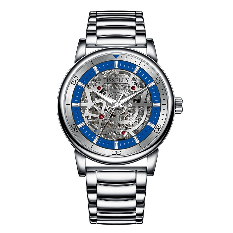 【粉丝福利】潮流经典机械镂空夜光防水高档男士腕表-5002钢铁之心