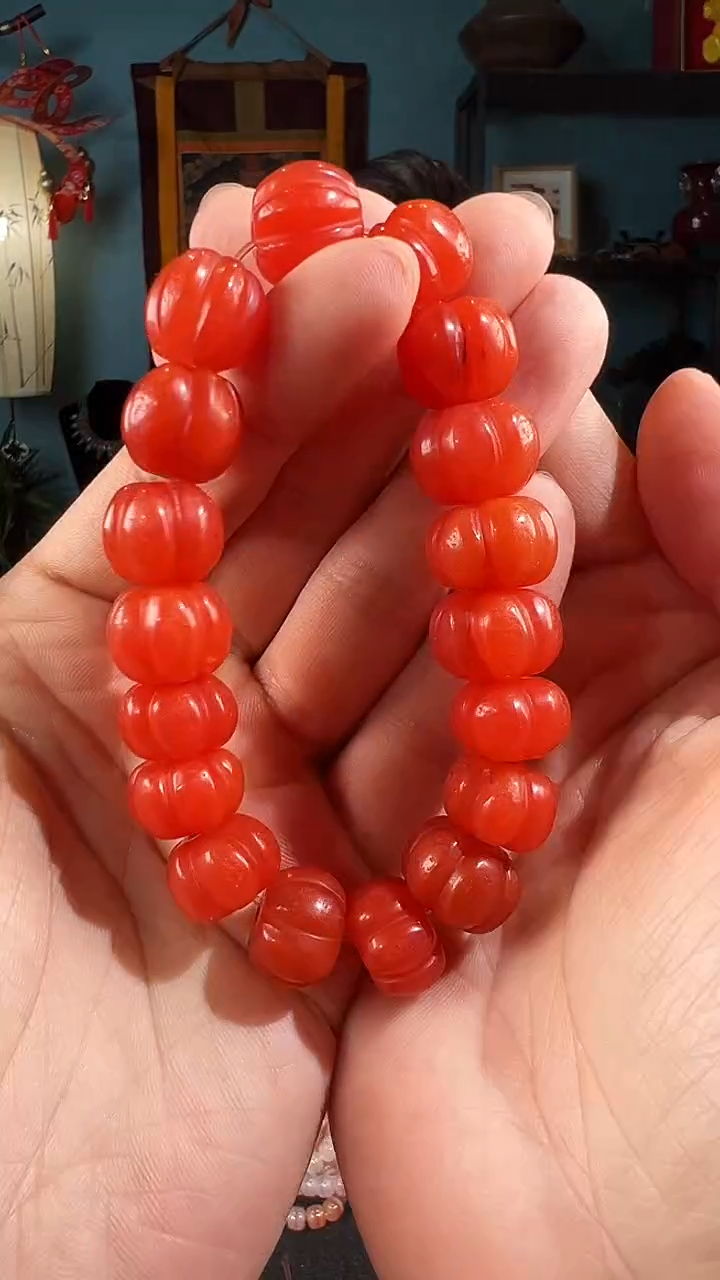【闪购商品】南红玛瑙手串未镶嵌15-16瓜珠