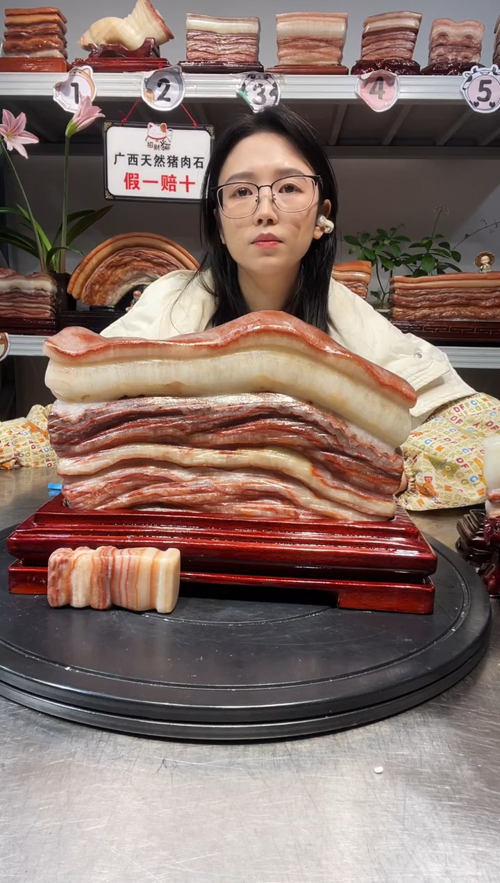 石材✔****人天然石材柳州猪肉石26-17-8.5