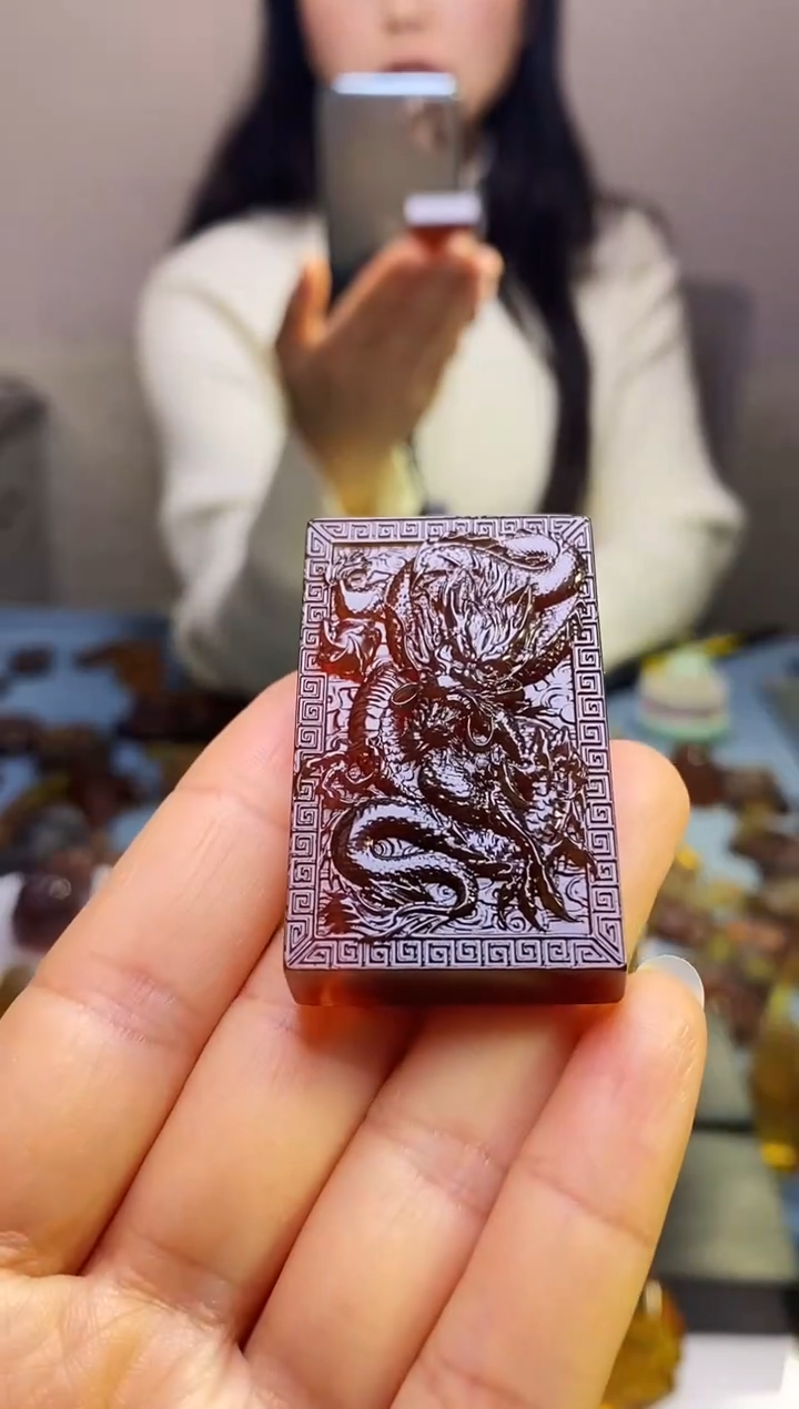 【闪购商品】琥珀颈饰未镶嵌SN1-104（龙）