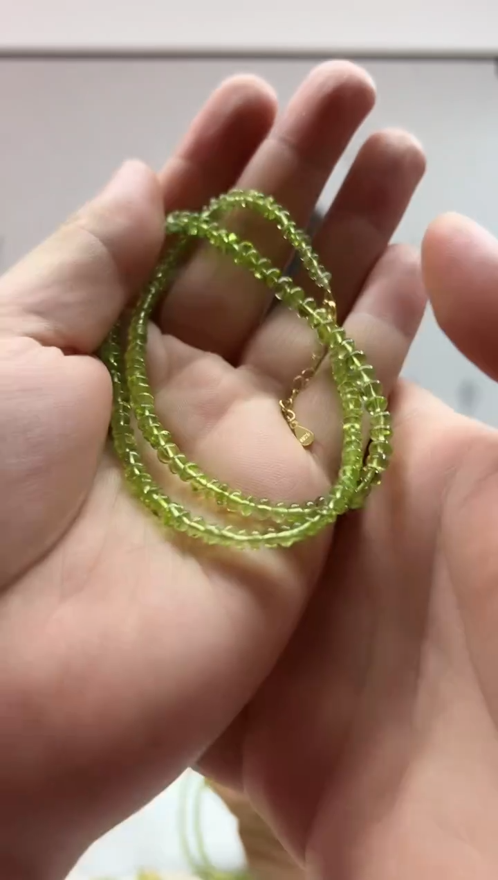 颈饰银S925镶嵌橄榄石1227m009多样性发其一