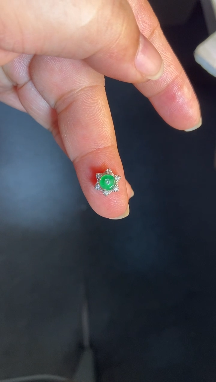 吊坠(不含链)银S925镶嵌翡翠1