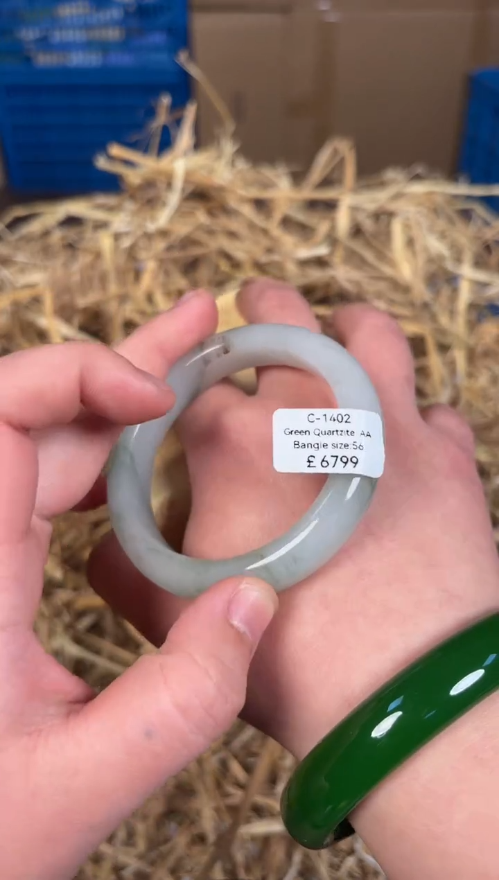 未镶嵌手镯石英质玉C1402