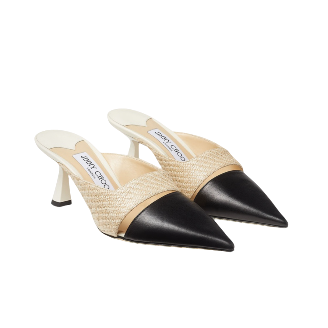 未使用 JIMMY CHOO/吉米周 时尚百搭防滑包头夏天拖鞋女款黑 37码