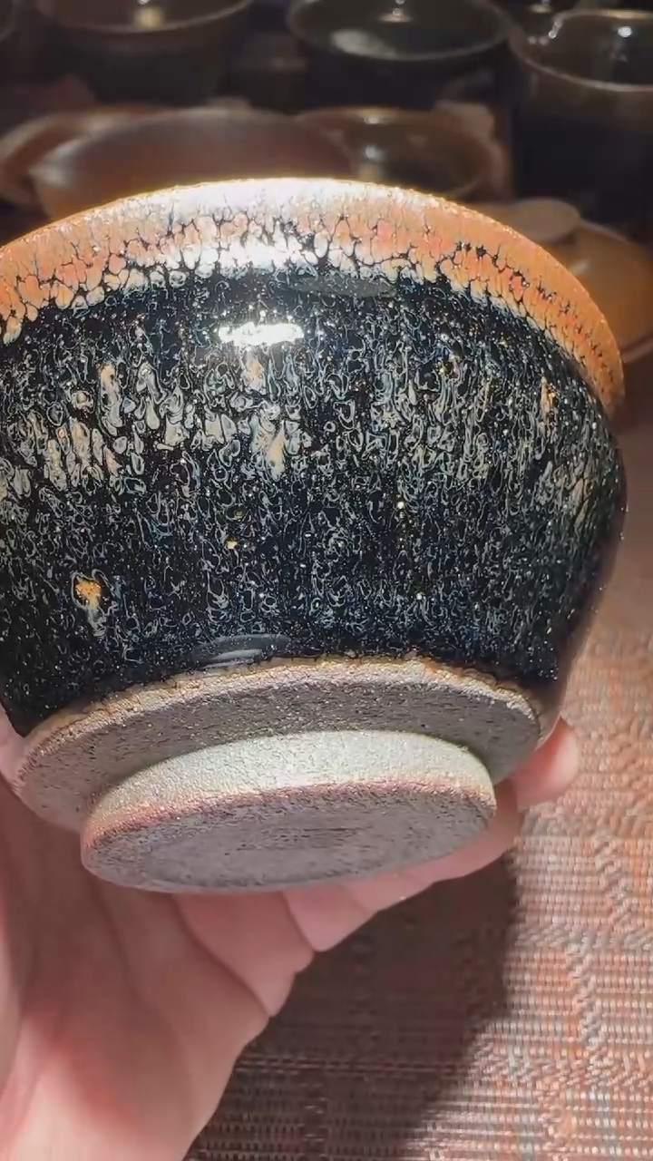 【闪购商品】茶盏通天龙窑柴烧建盏
