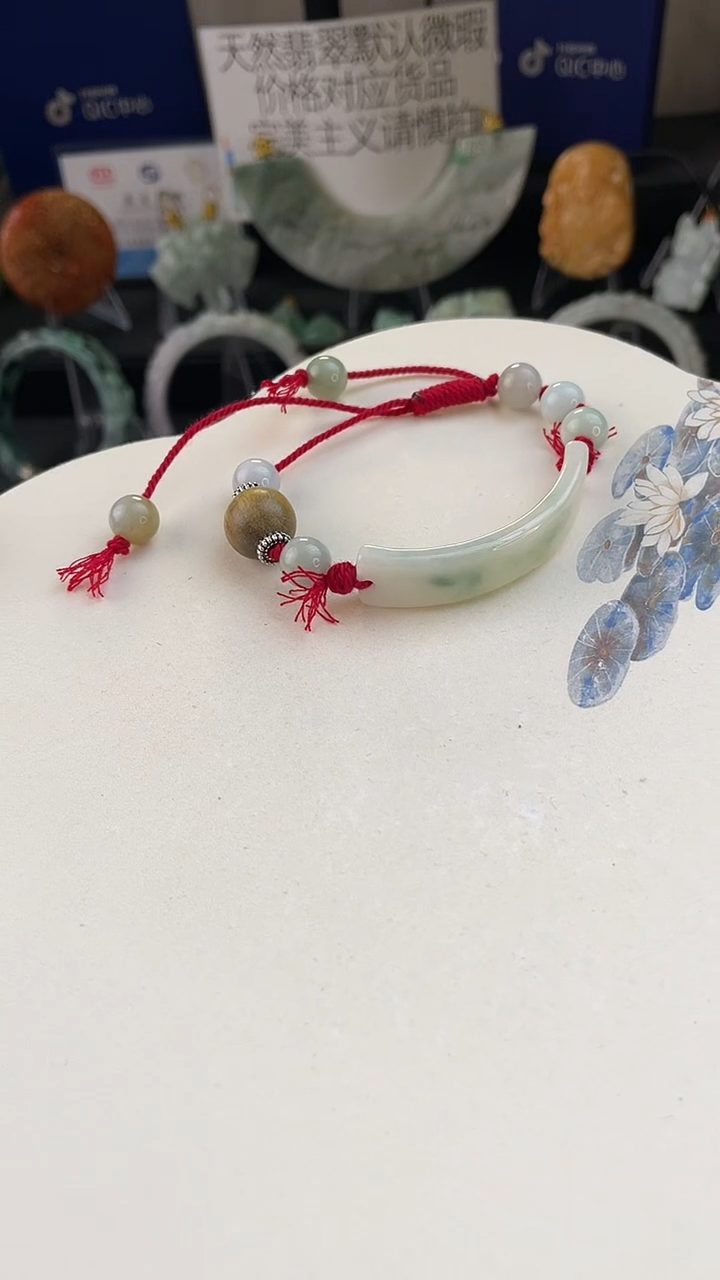 未镶嵌手链翡翠手工定制默认微瑕播介绍为准