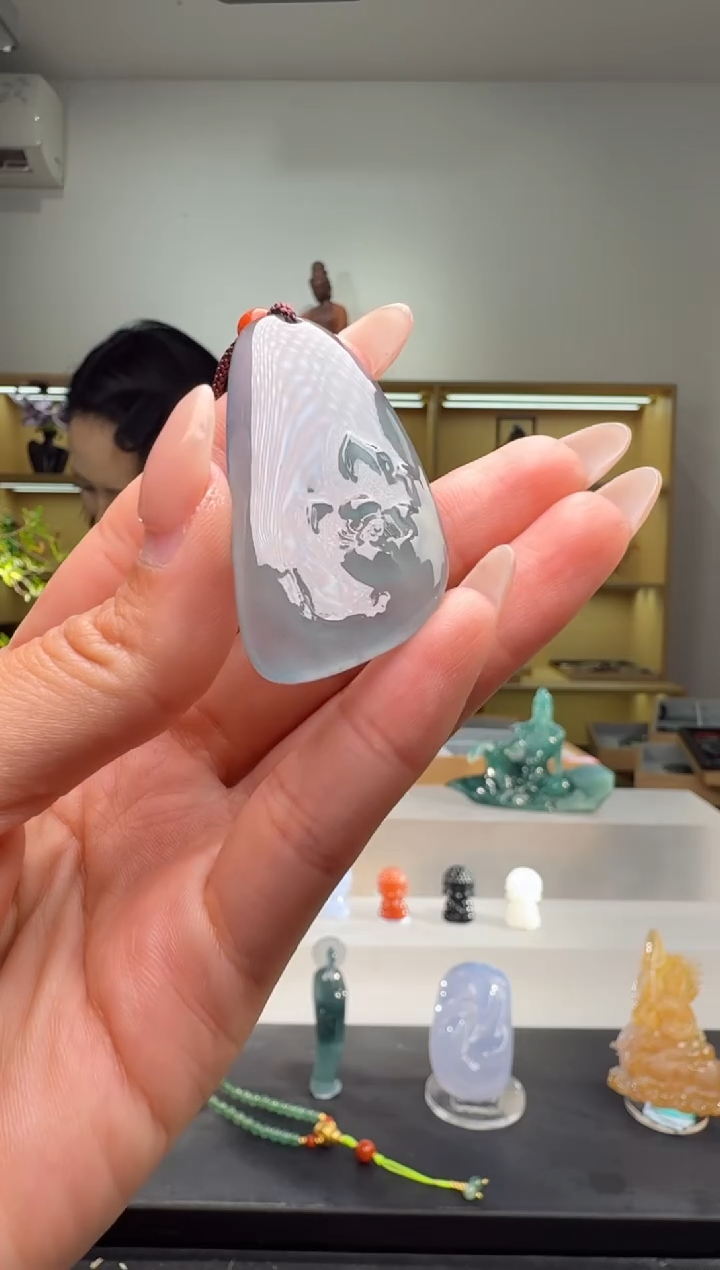 吊坠(不含链)未镶嵌翡翠花牌