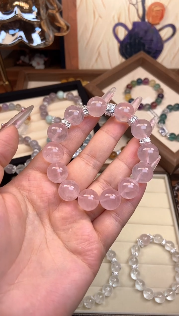 【闪购商品】水晶手链未镶嵌粉晶