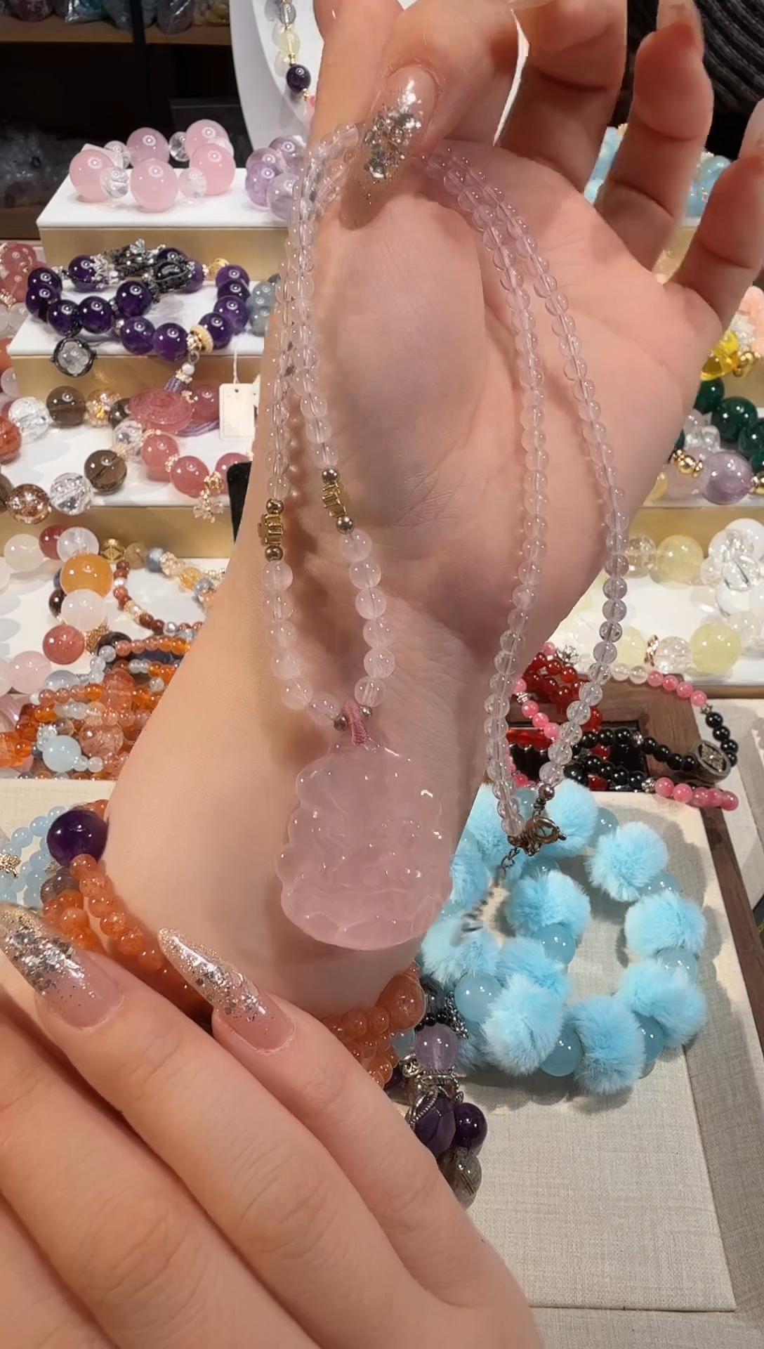 项链未镶嵌水晶多样性发一