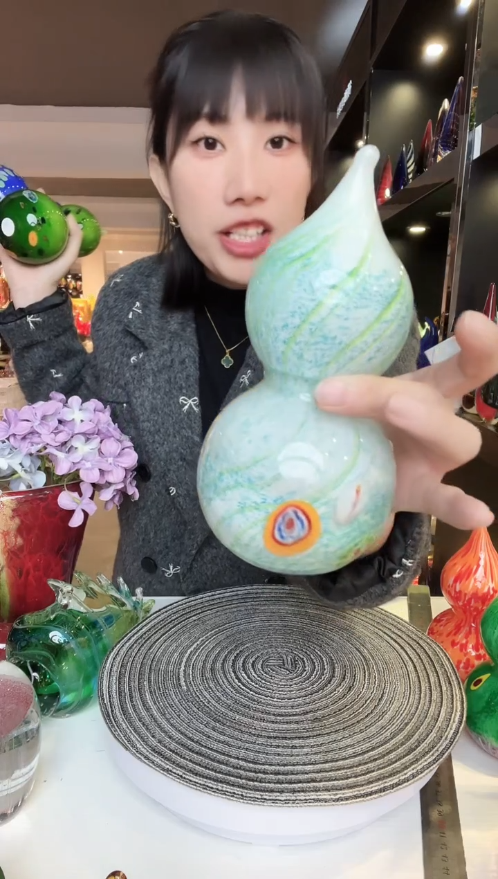 【闪购商品】茶盏琉璃摆件家居摆件