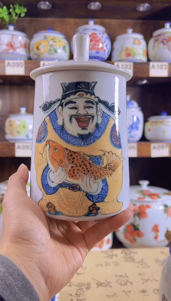 迎君陶瓷纯手工手绘  19