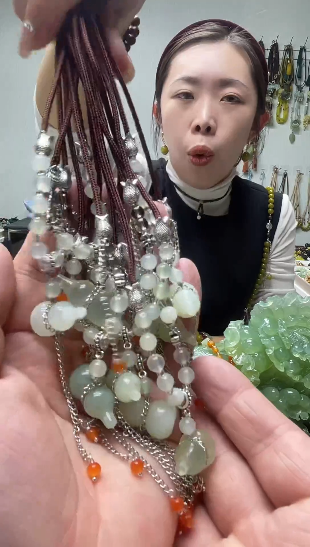 未镶嵌岫玉颈饰多样性发货 拍一发一