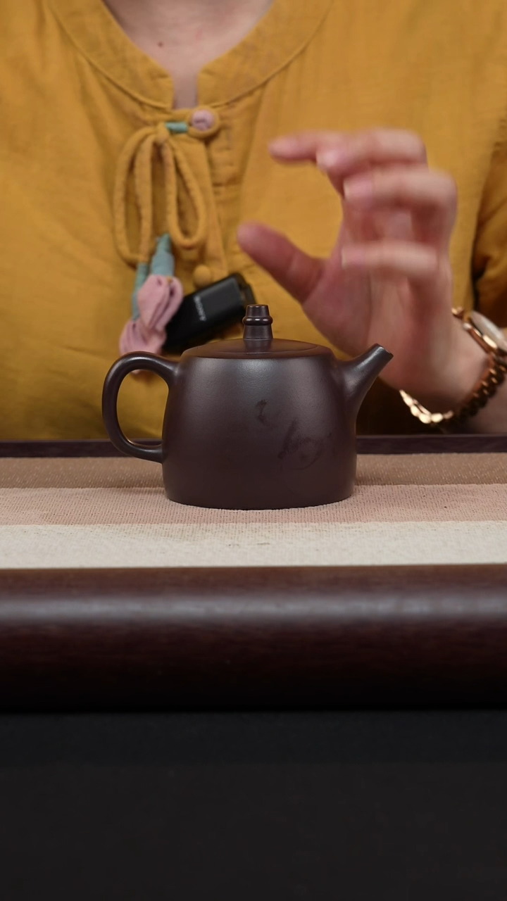 【闪购商品】紫砂茶壶汉铎-老紫泥-MH-1604