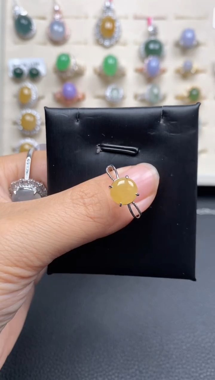 【闪购商品】翡翠戒指银S925镶嵌11111